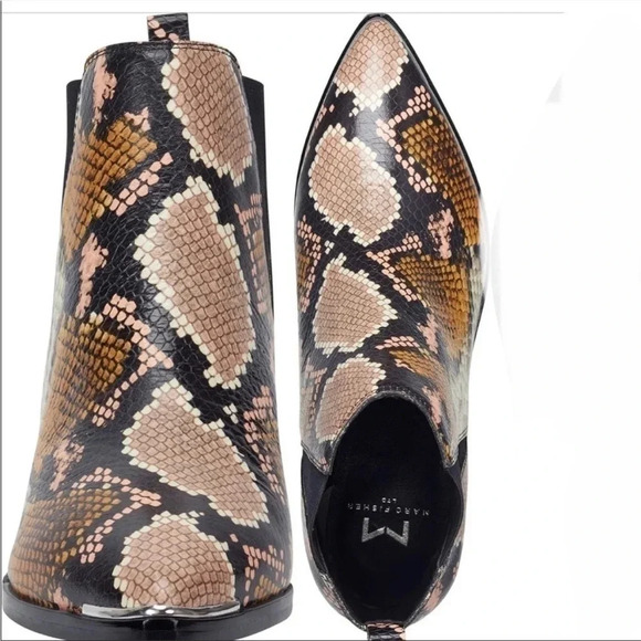 Marc Fisher Yale Chelsea Boot in Snake Embossed Size 5.5 NIB - Picture 2 of 12